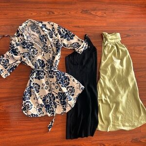 Lot of 3. Dresses ideal for a vacation Zara kourt size s and m